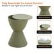 preview thumbnail 52 of 144, Boyd 16" Hourglass Side Table - Modern Ribbed Accent Table with Hidden Storage - Indoor/Outdoor Weather-Resistant End Table
