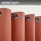 preview thumbnail 22 of 28, Deconovo Blackout Living Room Curtains Faux Linen Drapes 2 Panels