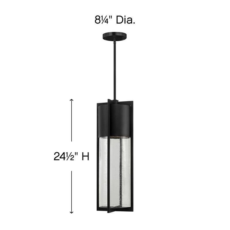 Hinkley Lighting Shelter 1 Light Dark Sky Outdoor Small Pendant with