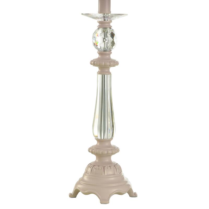 StyleCraft Inspiration Crystal and Purple Accent Table Lamp Purple