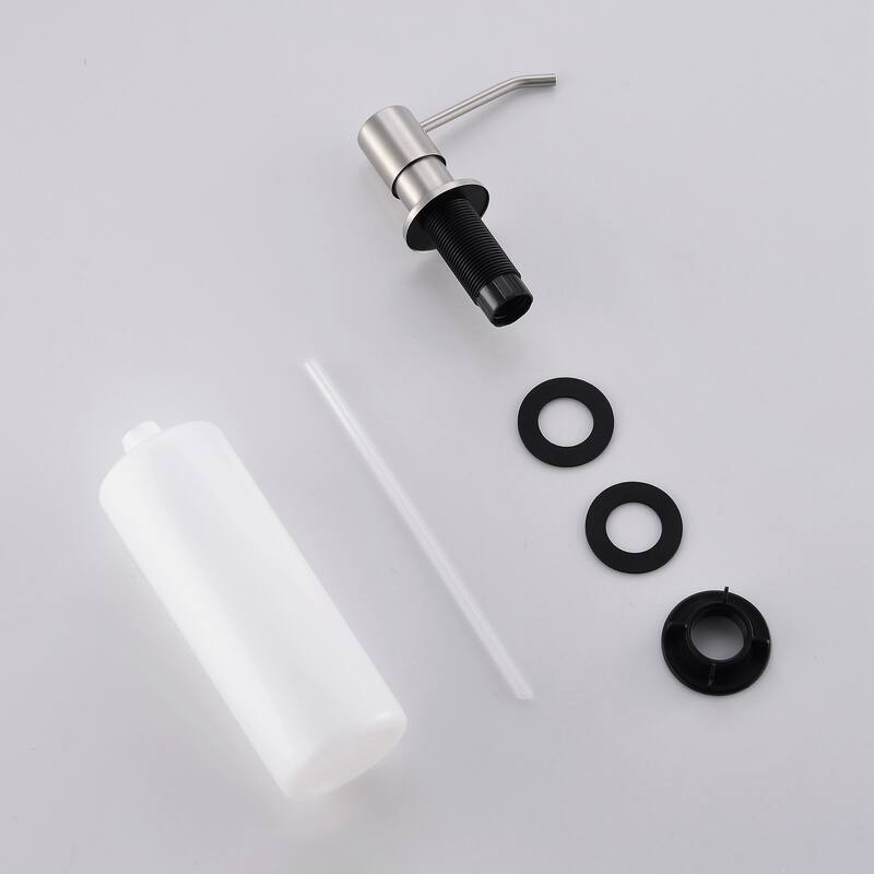 Waterfall Single Hole Kitchen Faucets with Soap Dispenser, Pull Down Sprayer and cUPC Supply Lines