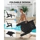 preview thumbnail 6 of 52, WINSOON All Weather HIPS Folding Adirondack Chair with Ottoman, 5-Gear Adjustable Backrest and Retractable Ottoman Set of 4