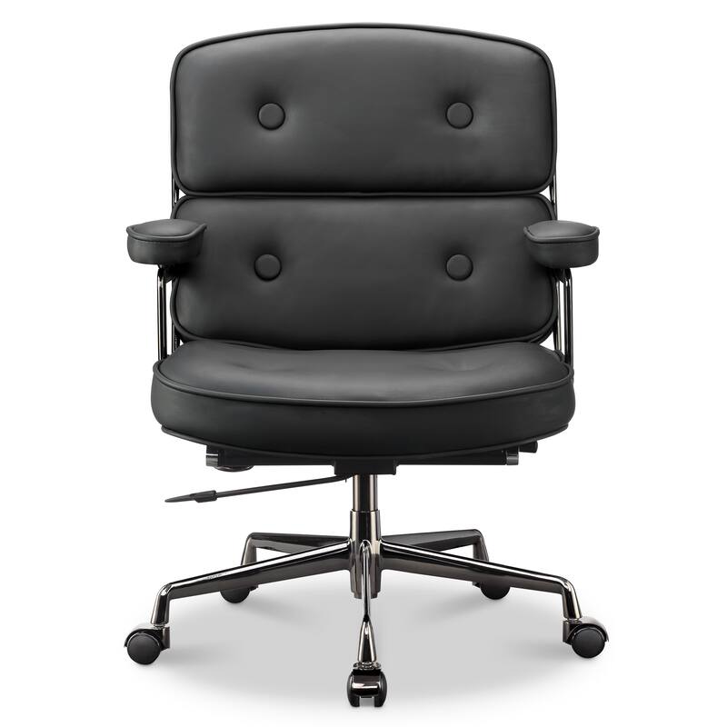 Lobby Chair with Lumbar Support Ergonomic Mid-Back Executive Chair