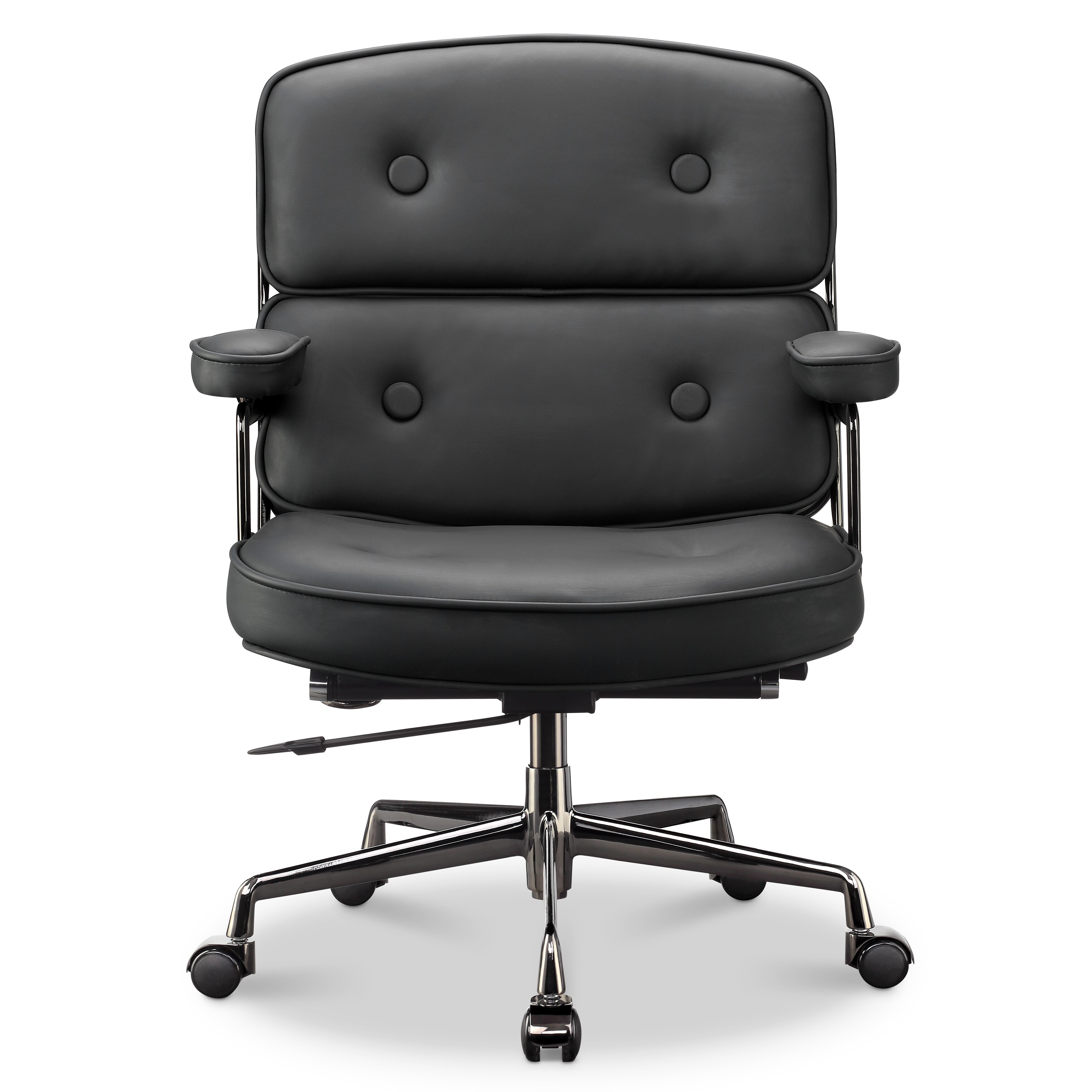 Lobby Lumbar Support Height Adjustable Leather Ergonomic Office Chair Bed Bath Beyond 39699805