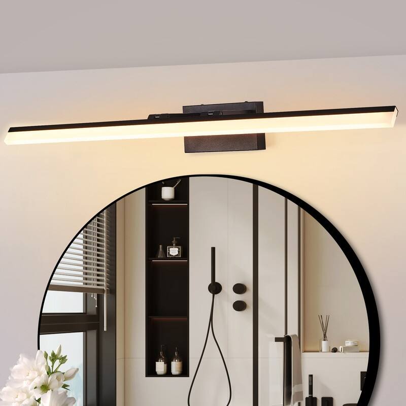 LED Bath Bar Black Vanity Light For Bathroom, Mirror, Sink, Or Dressing Room - 39 Inch
