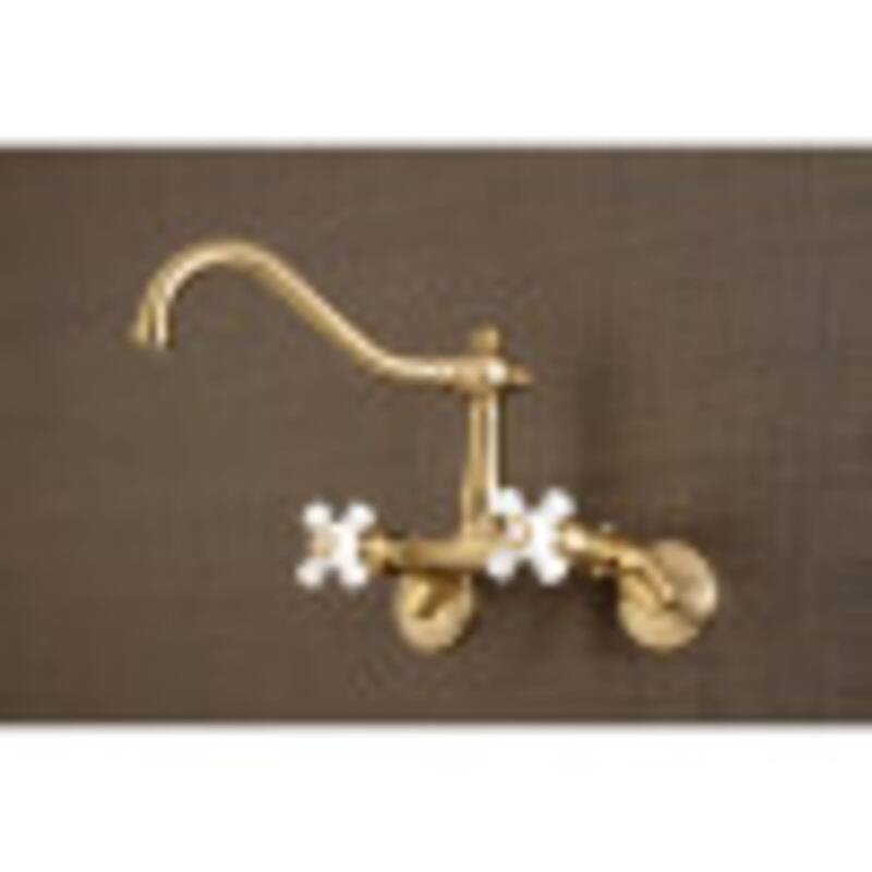 Kingston Brass Vintage 1.8 GPM Wall Mounted Bridge Kitchen Faucet