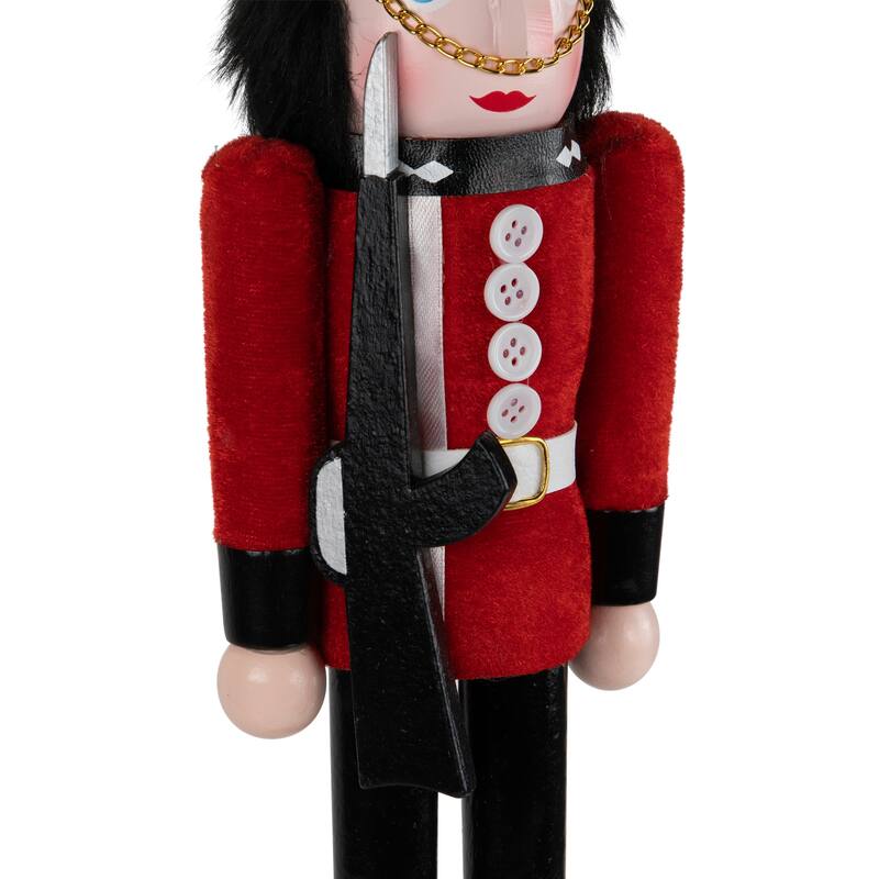 Royal Guard Christmas Nutcracker Figure - 14" - Red and Black