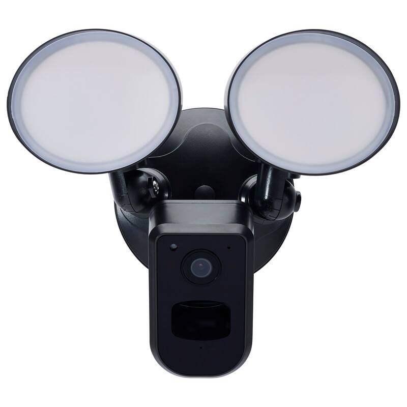 20W Bullet Outdoor SMART Security Light with Camera Starfish Enabled 3K/4K/5K CCT Selectable Black