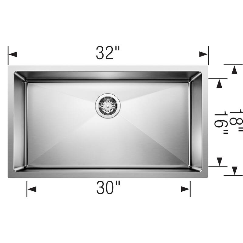 Blanco 524754 Cuvee 32" Undermount Single Basin Stainless Steel
