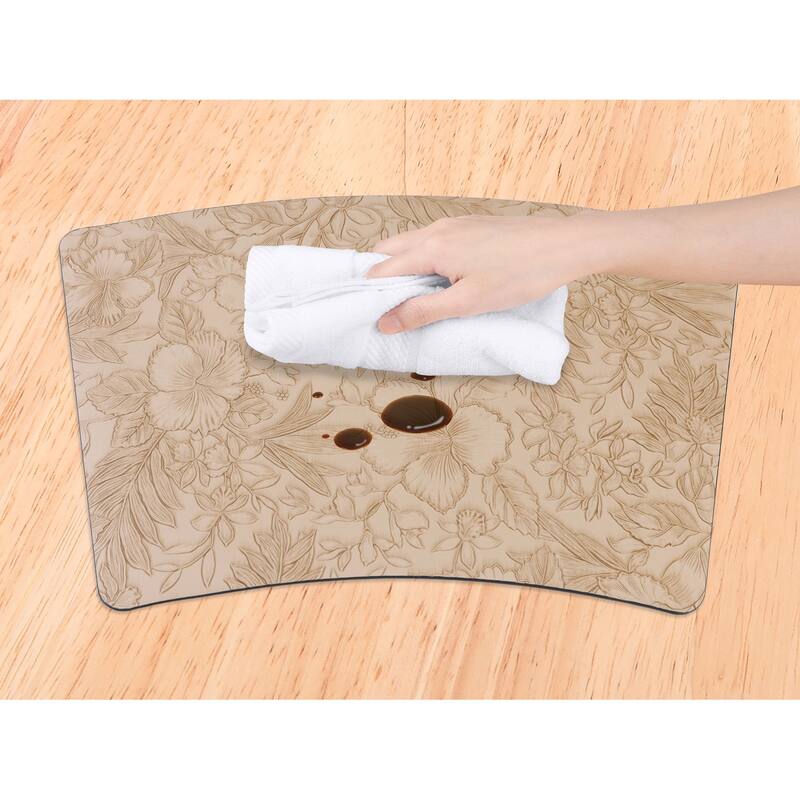 Set of 6 Place Mat, Faux Leather Placemats for Kitchen Dining Table Decor, Table Placemats Wipeable Table Mat - 19*12in