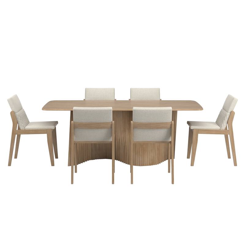 Norvik Wave Base Dining Table Set by iNSPIRE Q Modern