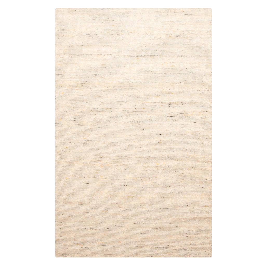 ECARPETGALLERY Braid weave Sienna Beige, Cream Wool Rug - 4'11 x 7'9