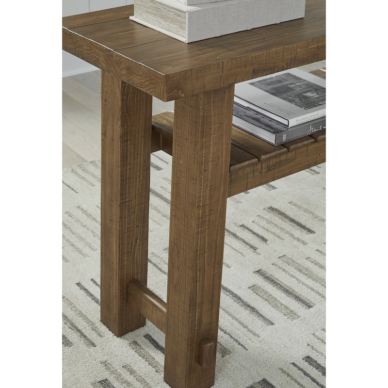 Signature Design by Ashley Mackifeld Brown/Beige Sofa Table - 48" W x 18" D x 33.25" H