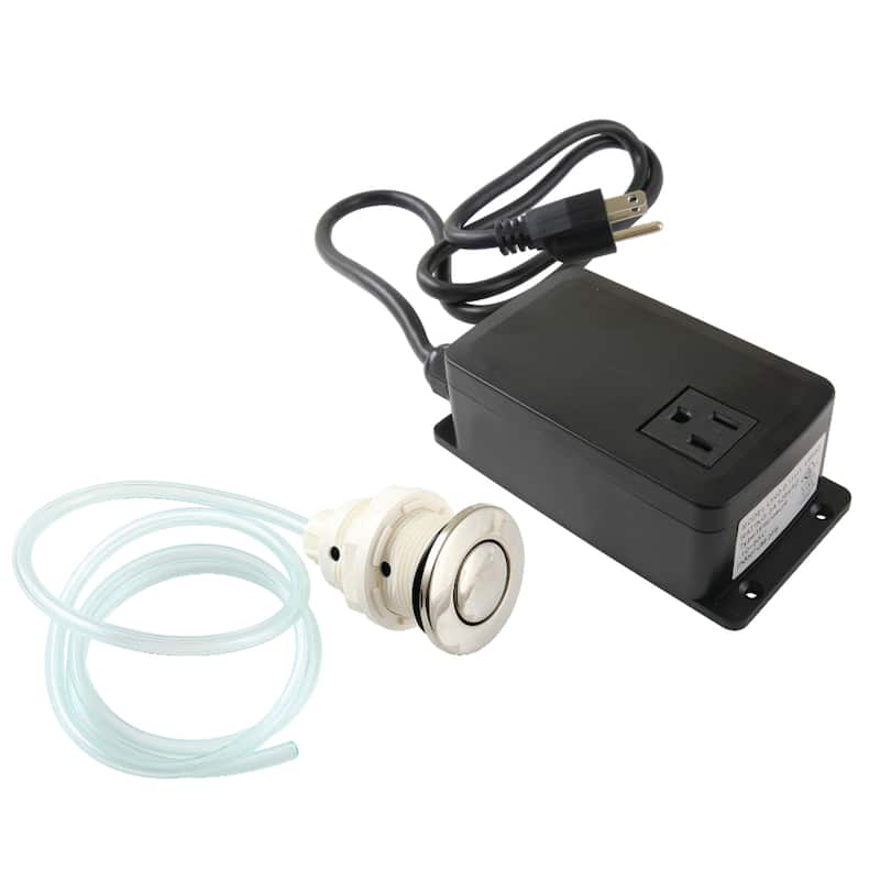 Trimscape Single Outlet Garbage Disposal Air Switch Kit - Polished Nickel