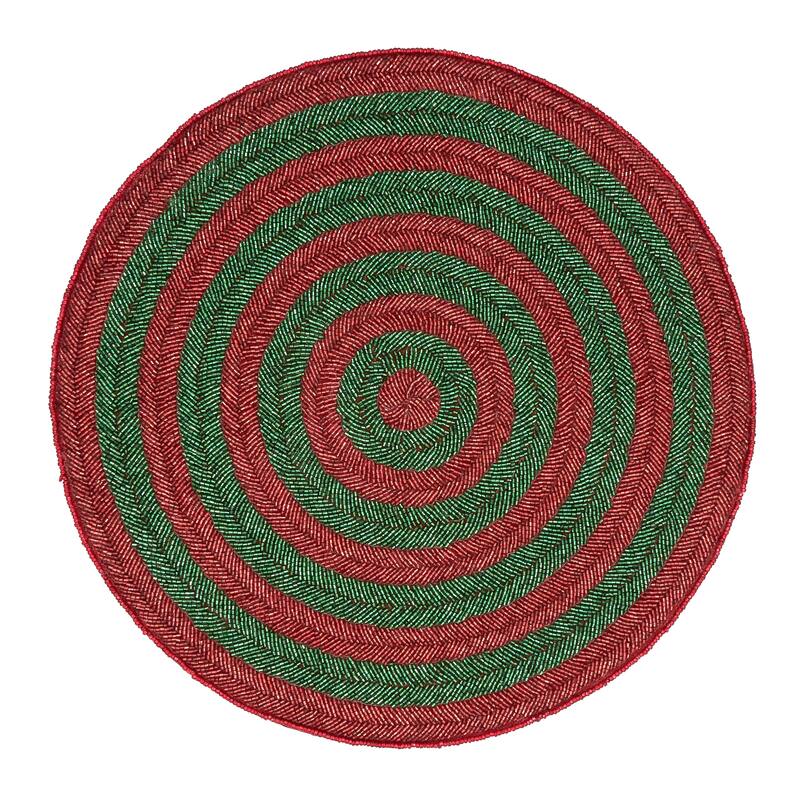 Circle Design Beaded Placemats (Set of 4) Bed Bath & Beyond 34626755