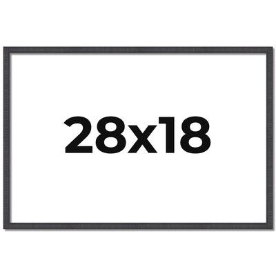 28x18 Frame Brown Solid Wood Picture Frame - Complete Modern Photo