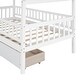 preview thumbnail 10 of 57, Roomfitters Twin Size Wooden House Bed with Two Storage Compartments, Stylish and Space-Saving Bed Frame