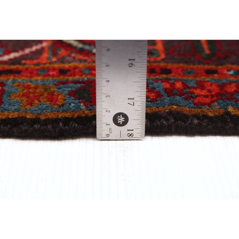 ECARPETGALLERY Hand-knotted Sarabi Dark Red Wool Rug - 6'8 x 9'6