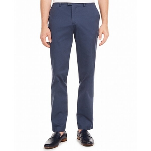 Calvin Klein Mens Pants Blue Size 38X32 Slim Fit Tapered Leg Stretch. Opens flyout.