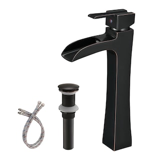 Vibrantbath Vessel Sink Faucet Waterfall with Pop Up Drain