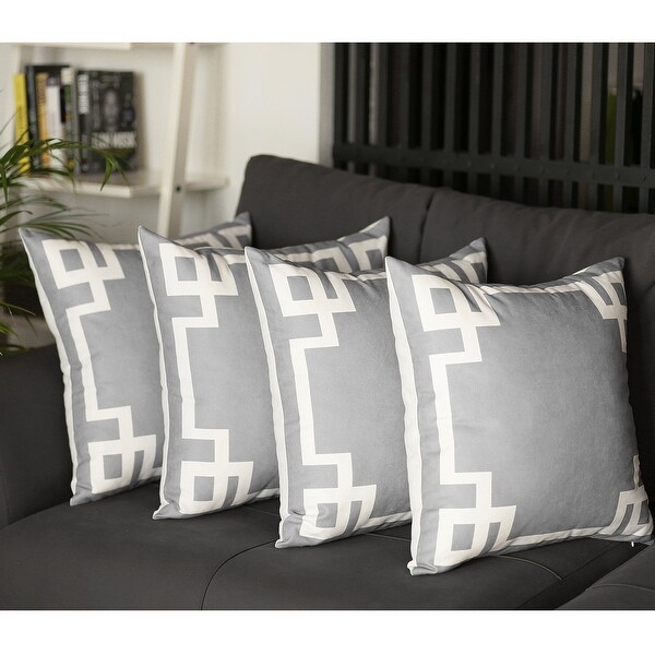 grey pillow cover