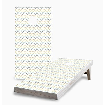 Chevron Pattern Cornhole Game (Choose Wraps or Boards)