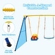 preview thumbnail 6 of 7, Gymax 660 LBS Indoor Outdoor Swing Set Heavy Duty Carbon Steel Swing