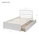 Stylish and Functional Twin-Sized Wooden Bed Frame with Extra-Large ...