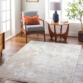 Dawley Glam Abstract Viscose Blend Area Rug