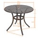 preview thumbnail 4 of 11, NUU GARDEN 5-piece Antique Bronze Cast Aluminum Patio Dining Set