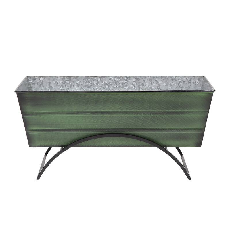 Achla Designs Odette Stand Medium Flower Box Planter, 24 Inch Wide