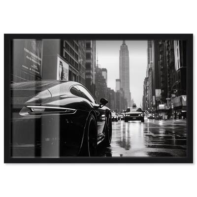 Rainy Day New York Shadowbox by Art Remedy