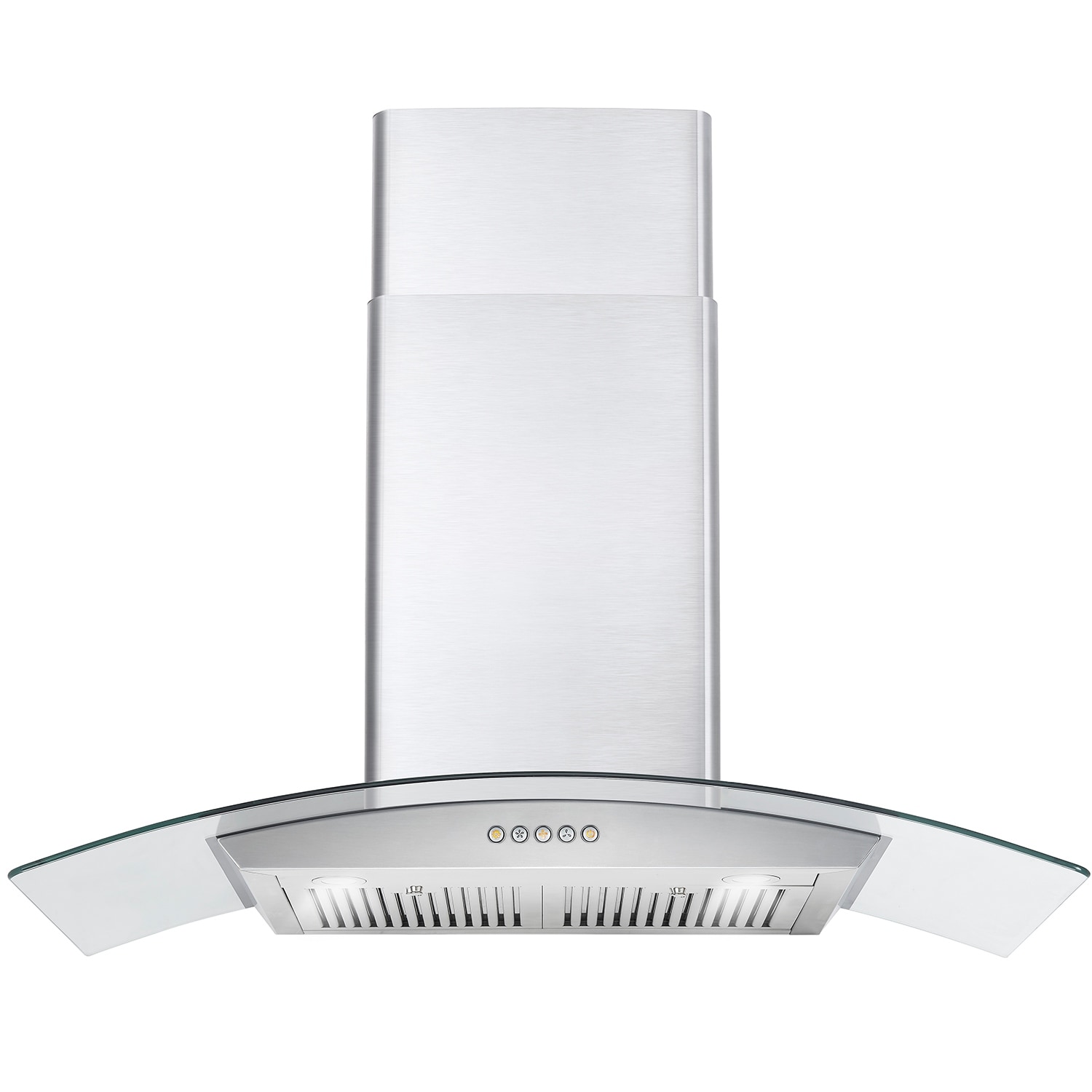 Cosmo 30-in 380-CFM Ductless Stainless Steel Wall-Mounted Range Hood with  Charcoal Filter in the Wall-Mounted Range Hoods department at