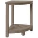 preview thumbnail 50 of 79, Anapolis Poly Corner Shower Bench Weathered Wood