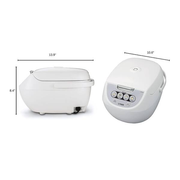Tiger Controlled Rice Cooker/Warmer (5.5 Cups, White