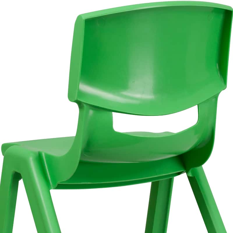 5 Pack Plastic Stackable School Chair with 15.5'' Seat Height
