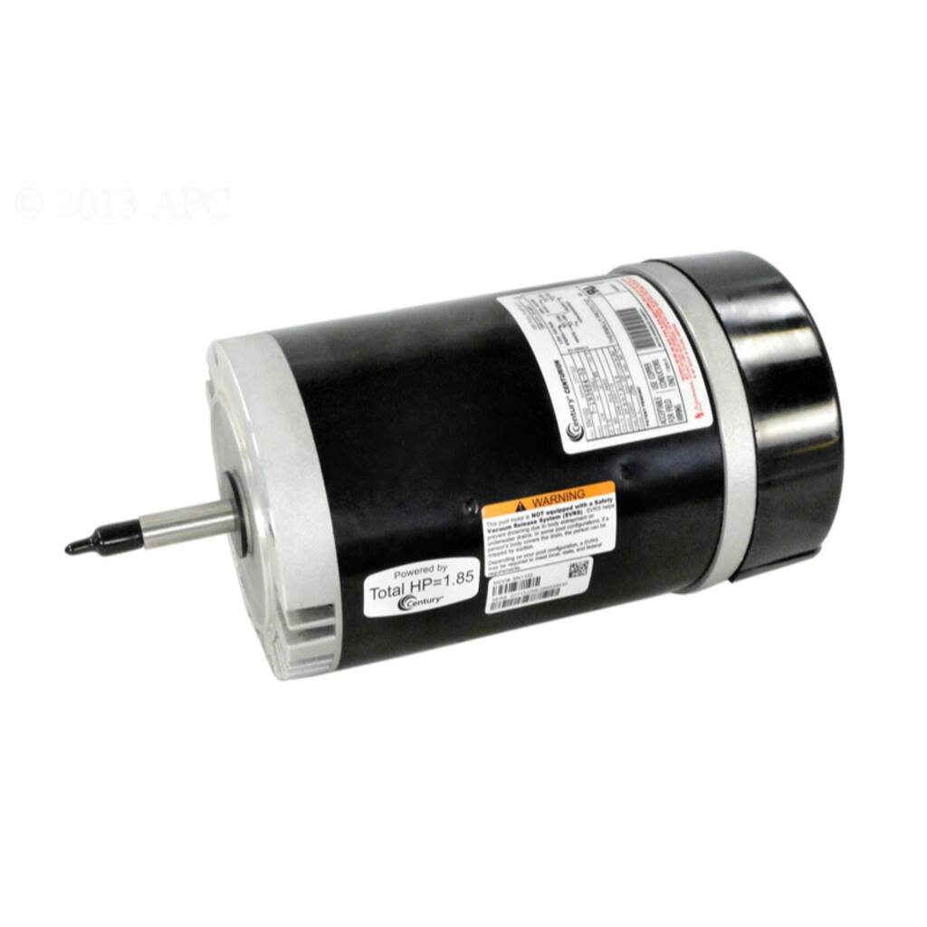 1 HP Silver and Black North Star Pool Pump Motor, 1.85 SF