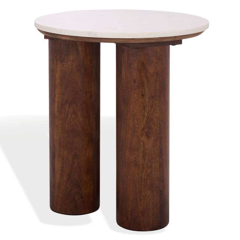 SAFAVIEH Couture Soniaclara Marble Accent Table - 20"W x 20"D x 22"H