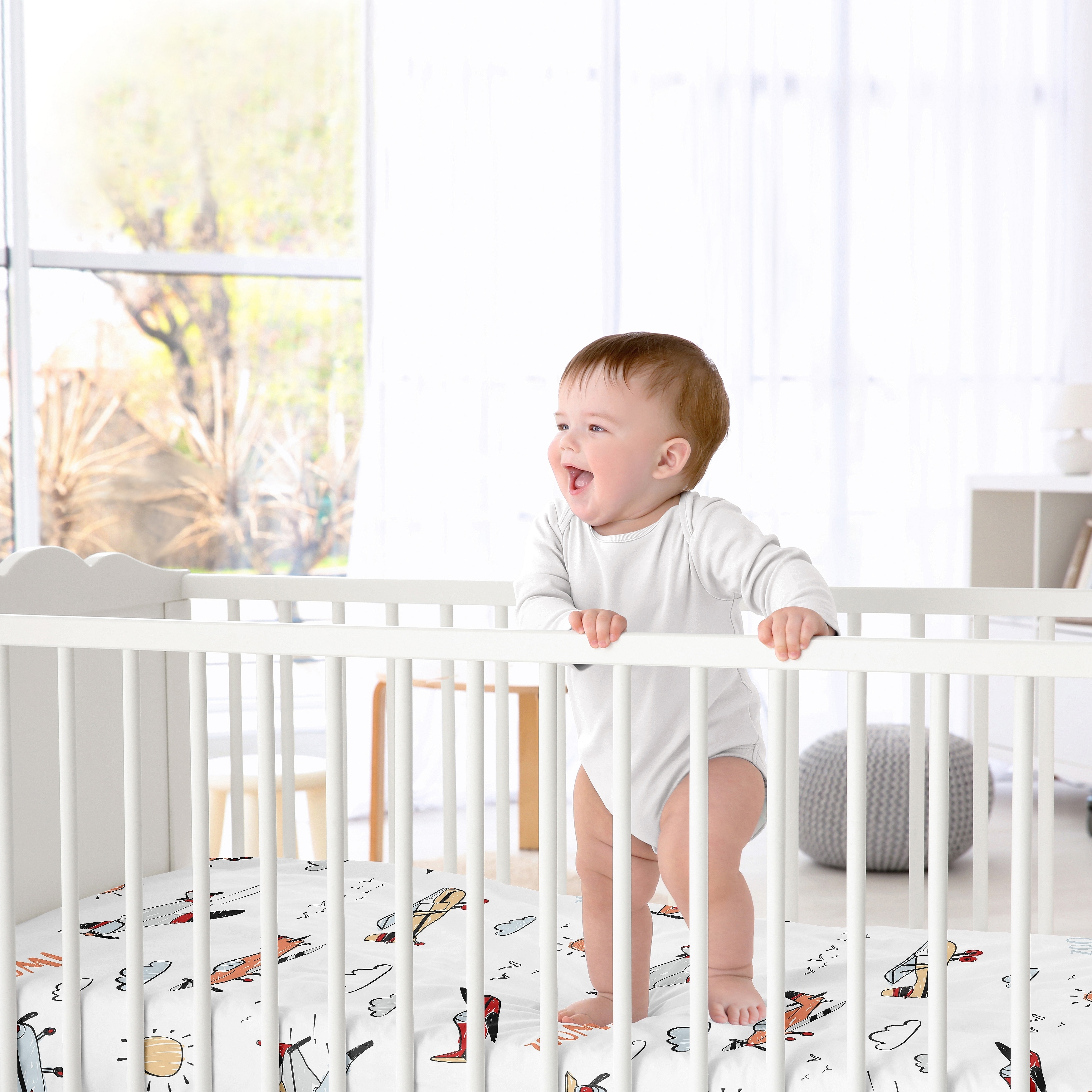 Airplane fitted crib sheet online