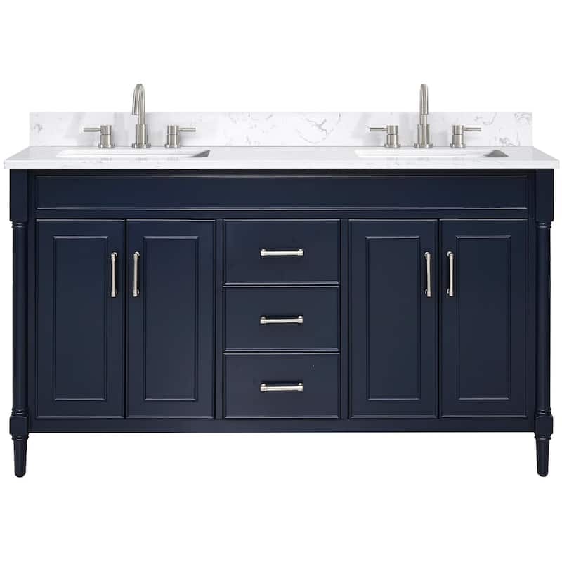 Avanity BRISTOL-VS61-E Bristol 61" Free Standing Double Basin Vanity - Navy Blue