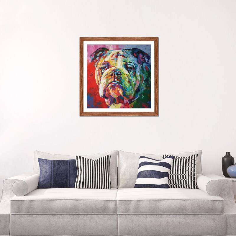 iCanvas "Bulldog" by Jos Coufreur