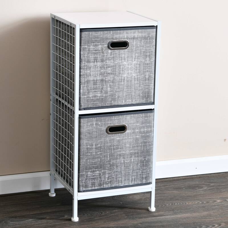 Household Essentials Fabric Storage Bins, Set of 2