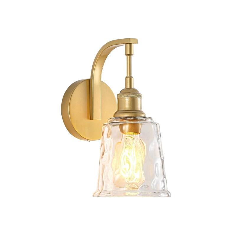E26 bulbs light gold bathroom lighting metal wall lighting