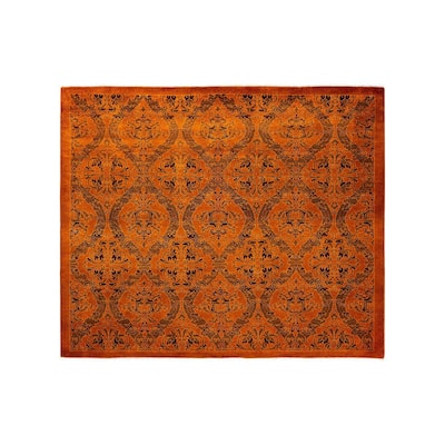 Vibrance One-of-a-Kind Handmade Area Rug - Orange, 5' 2" x 6' 4" - 5' 2" x 6' 4"