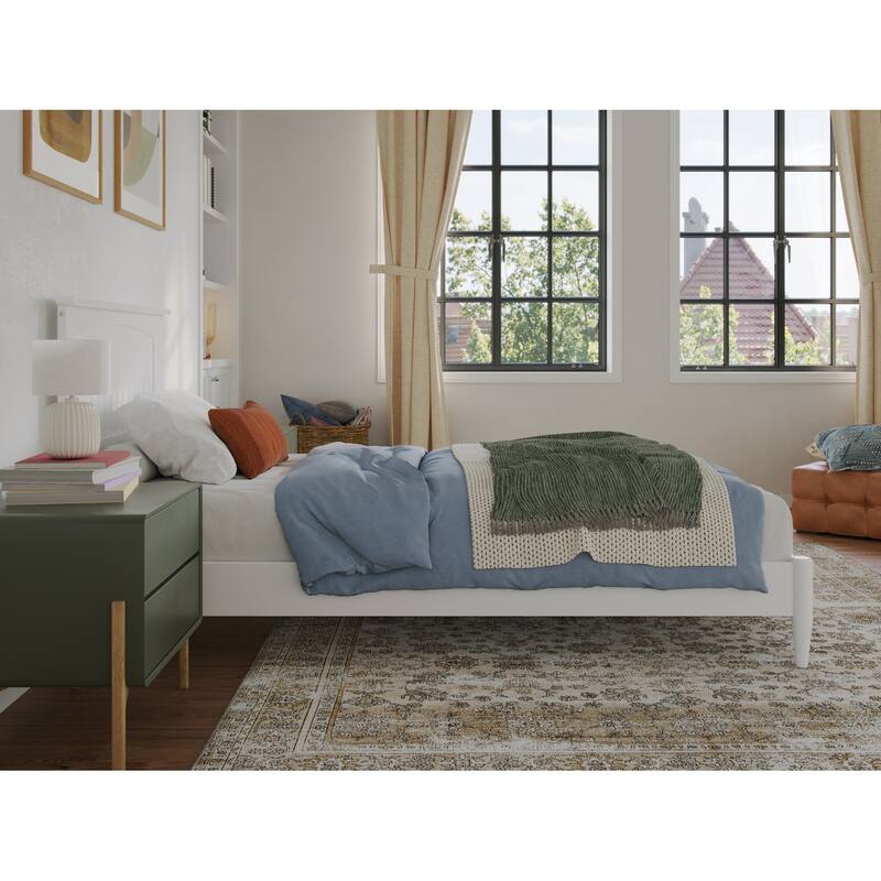 Naples Solid Wood Low Profile Platform Bed