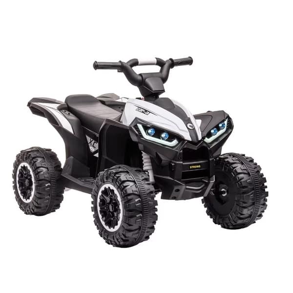slide 2 of 40, 12V Kids Ride on ATV Quad 2x35W Powerful 4-Wheeler Electric Car with Remote Control White