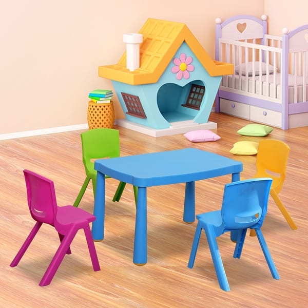 slide 2 of 8, Domi Kids 5 Piece Play Or Activity Table and Chair Set