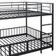 preview thumbnail 28 of 29, Kids Metal Bunk Bed with Slide and Funny Guardrails