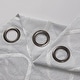 preview thumbnail 17 of 38, HLC.me Lattice Flocked 100% Complete Blackout Thermal Insulated Window Curtain Grommet Panels - Set of 2