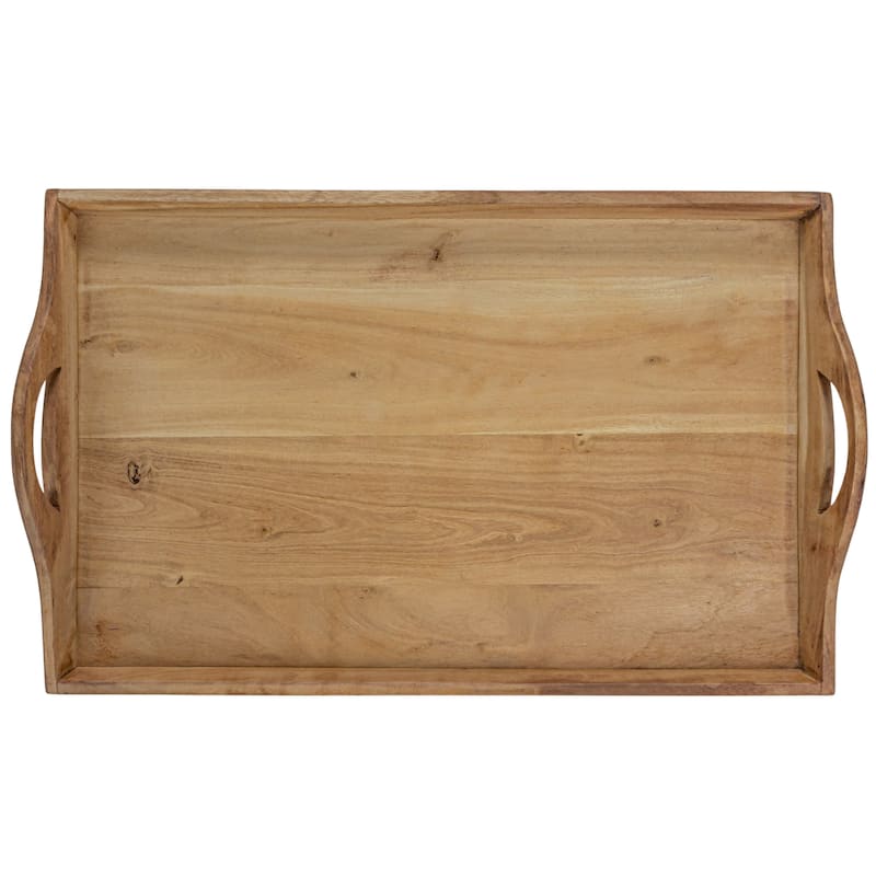 Acacia Wood Trays with Handles